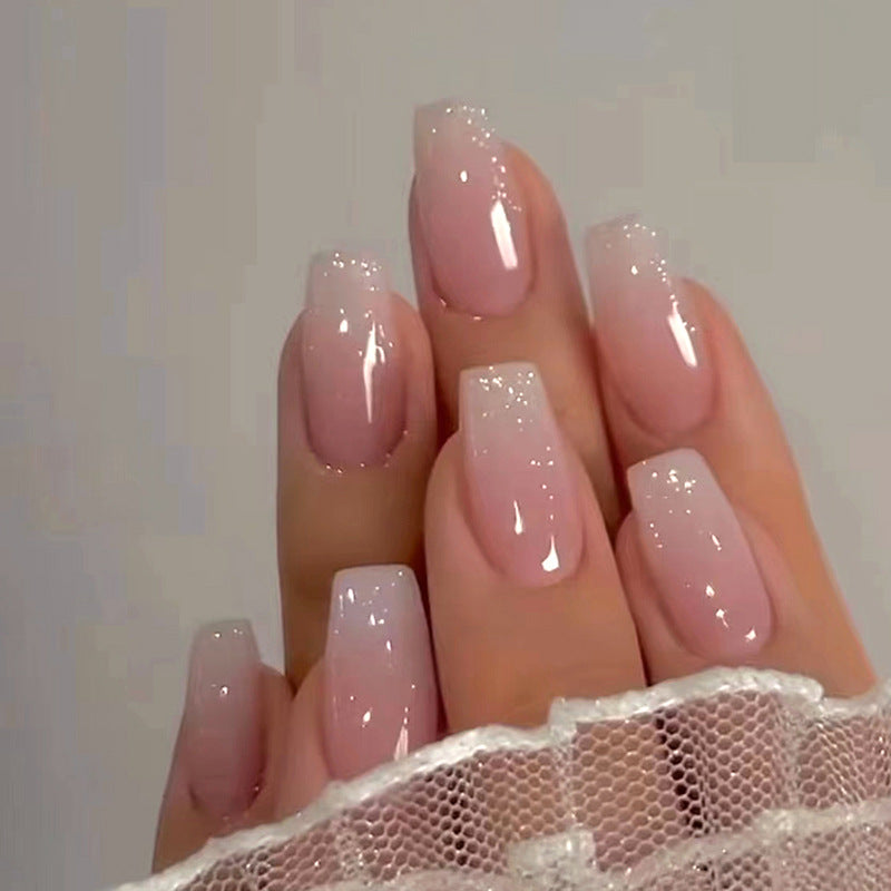 Gradient Girly Pink Press On Nails