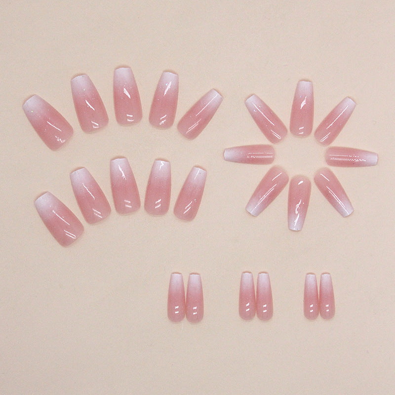 Gradient Girly Pink Press On Nails