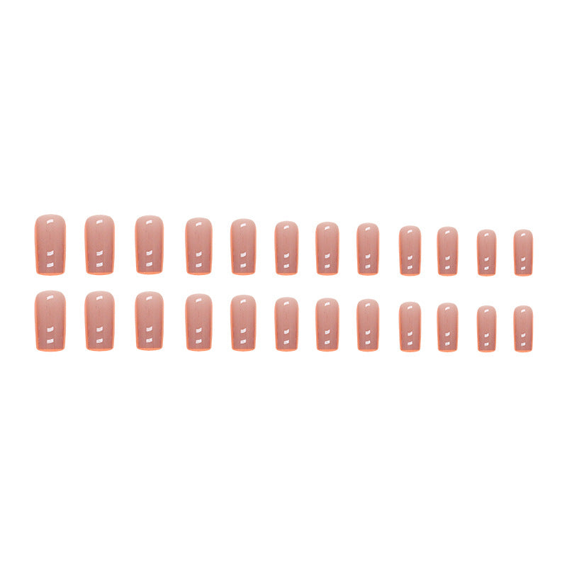 Vibrant Orange French Press On Nails