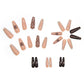 Long Coffin Nail Luxury Diamond LV Press-on Nails