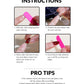 Square Nails French Nails Flower Press-On Nails