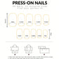 Square Nails Leaf Pattern Nude Nails Short Press On Nails