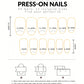 Black Nails Long Coffin Nails Diamond Press On Nails