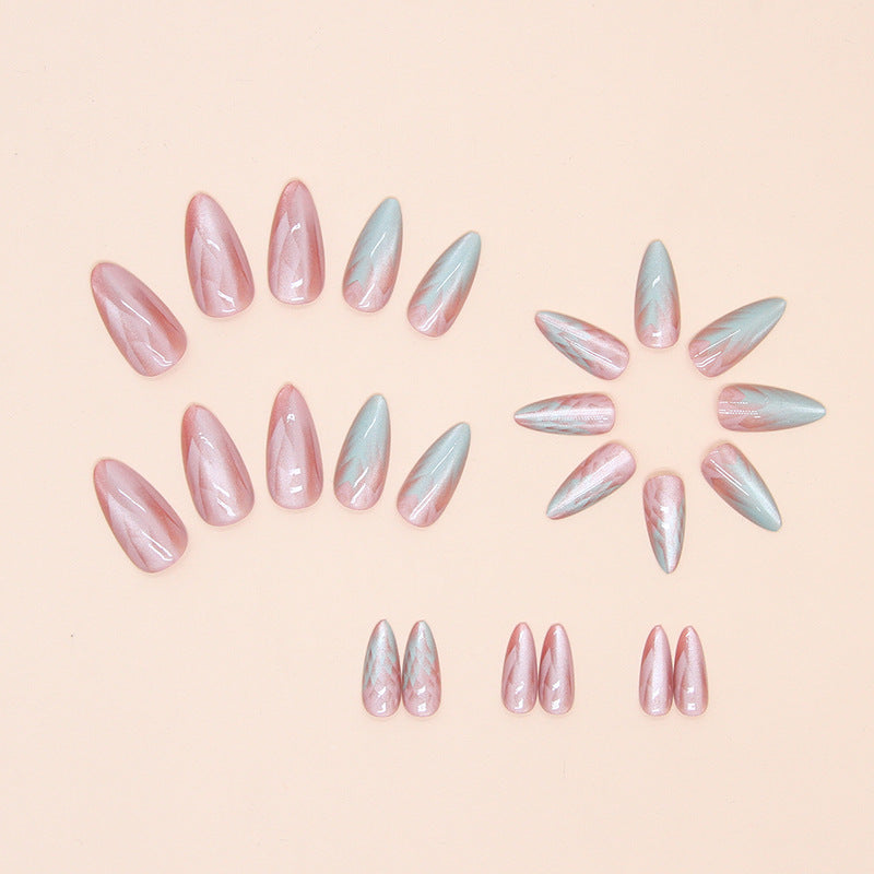 Gradient Cat Eye Press On Nails