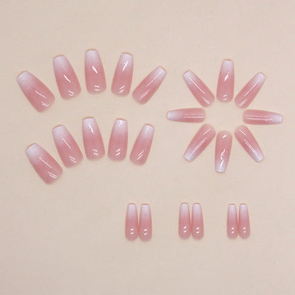 Gradient Girly Pink Press On Nails