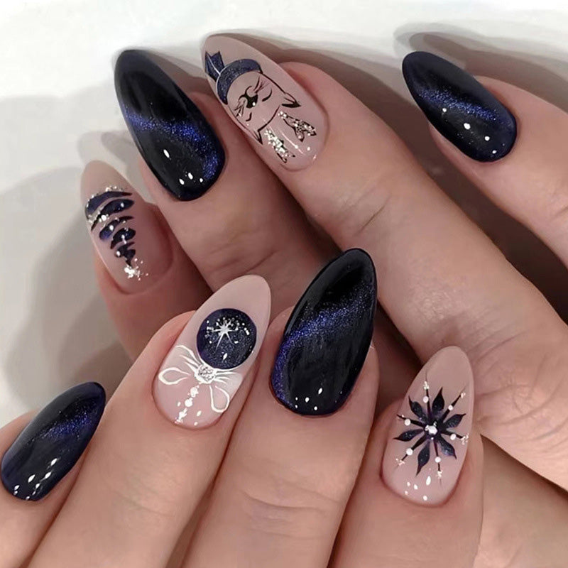 Christmas Eve Press On Nails