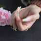 Rainbow French Nails Glitter Coffin Fake Nails